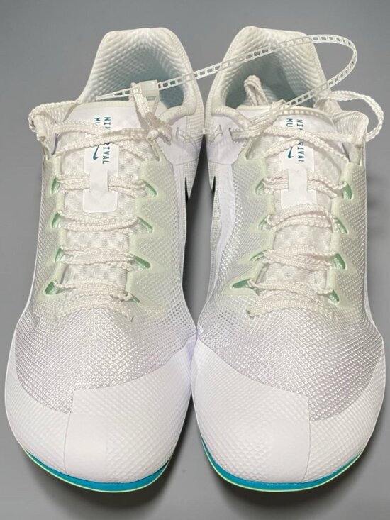 Nike Zoom Rival Multi Mens Size 10 Running Spikes Shoes White Green FZ9664-102 main image 6
